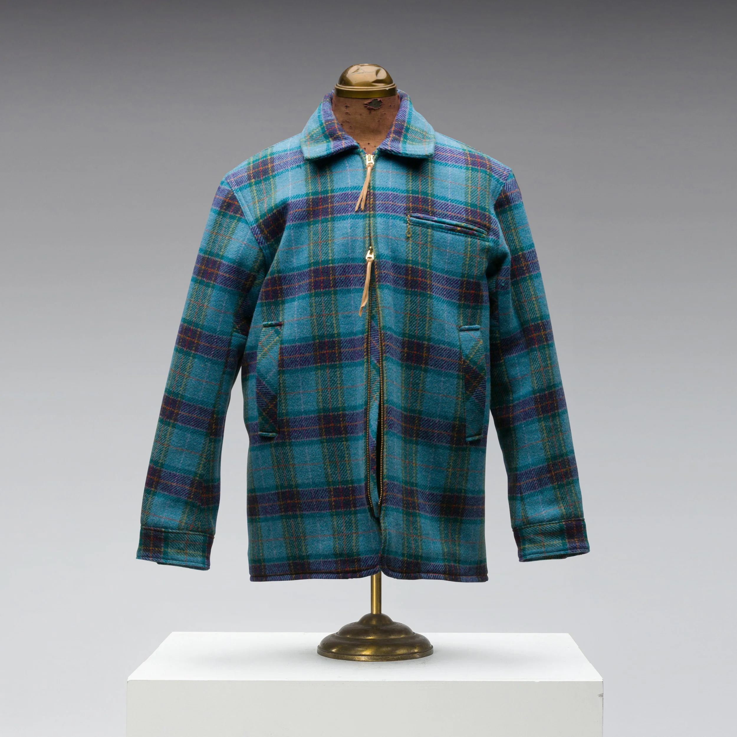 Harris Tweed Psychedelic Blue Tartan Jacket | Black Bear Brand